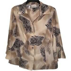 Cathy Che Animal print blouse